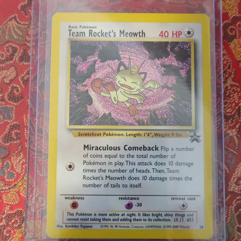 Vintage Pokemon TCG Team Rocket's Meowth